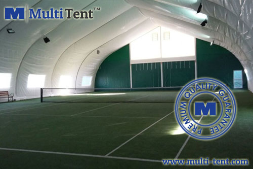 curved tennis tent