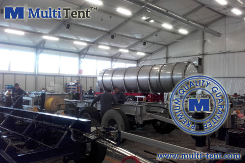 manufacturing plant tent